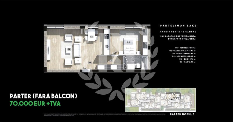 Pantelimon, apartament 2 camere, bloc finalizat.